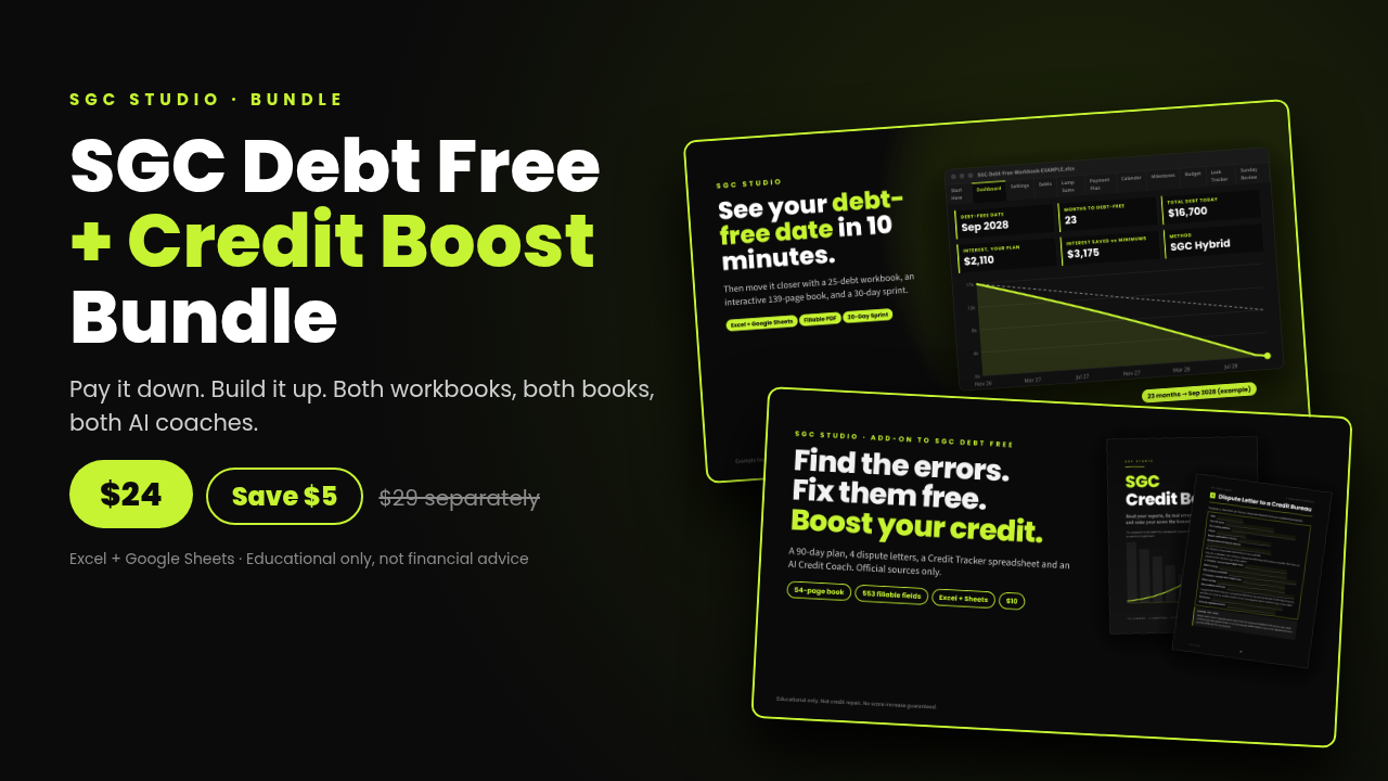 Debt Free + Credit Boost Bundle